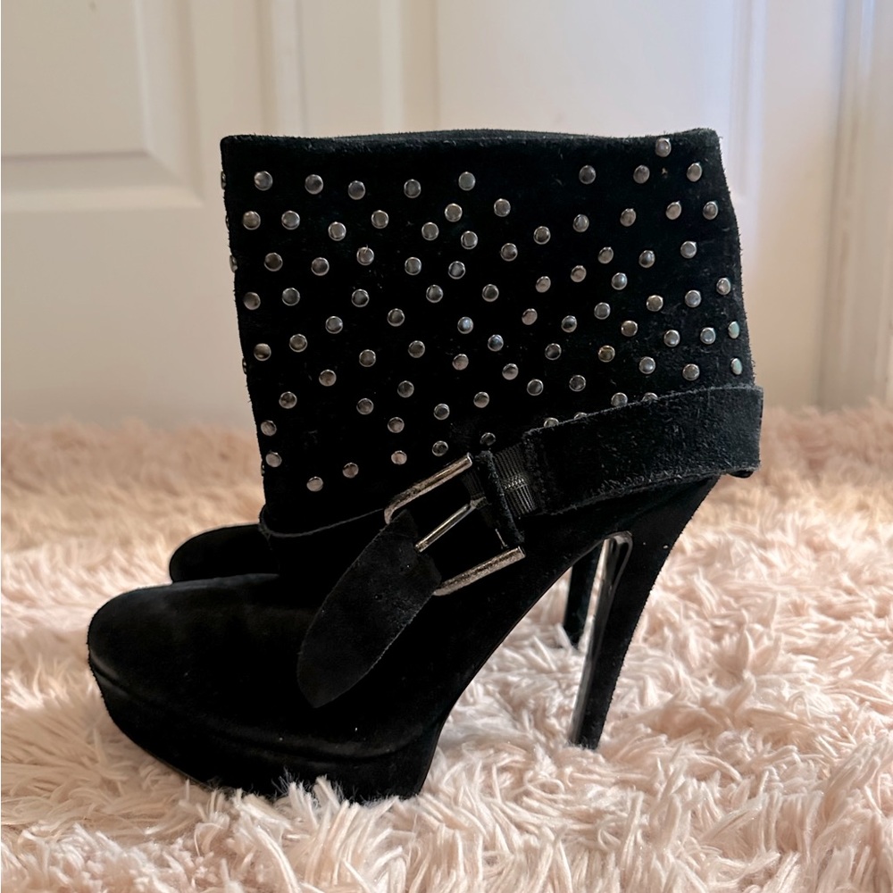 Black Studded Booties